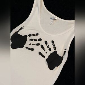 Women's skeleton hands tank top